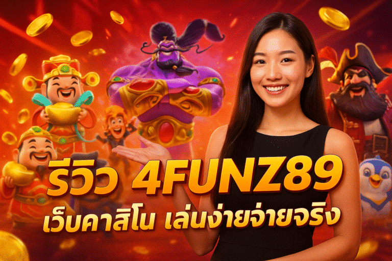 รีวิว 4FUNZ789 เว็บคาสิโน เล่นง่ายจ่ายจริง