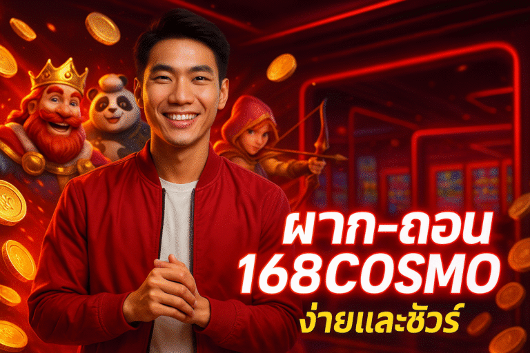 ฝาก-ถอน 168COSMO ง่ายและชัวร์